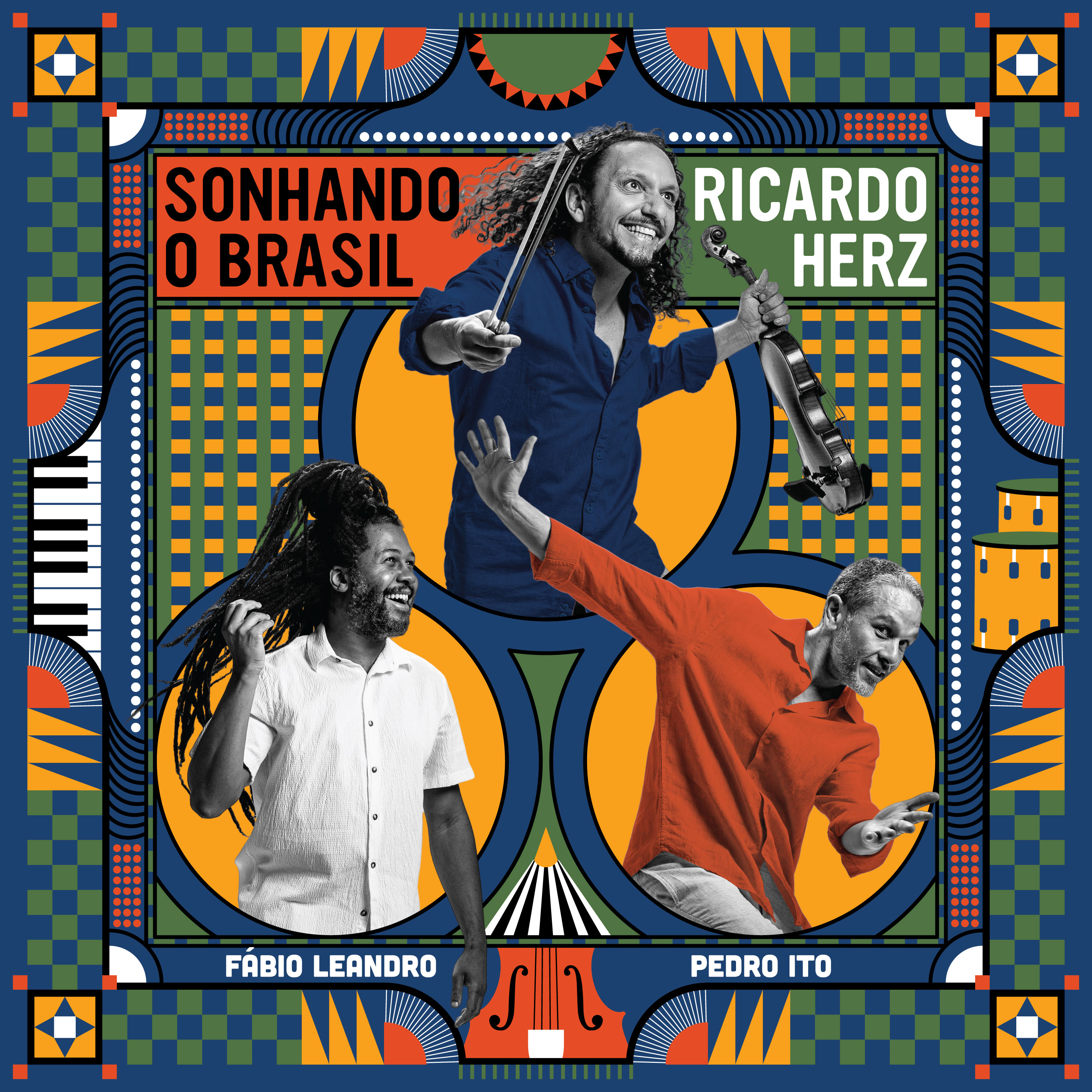 Capa do álbum Sonhando o Brasil